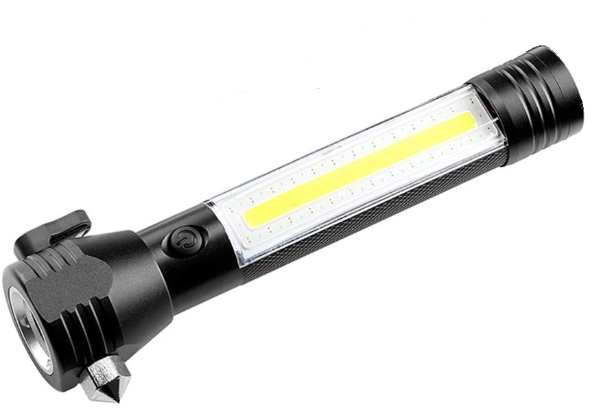 Lanterna LED MRG A-YC1018C de urgenta, Auto, Reincarcabila, Cu cutter si ciocan